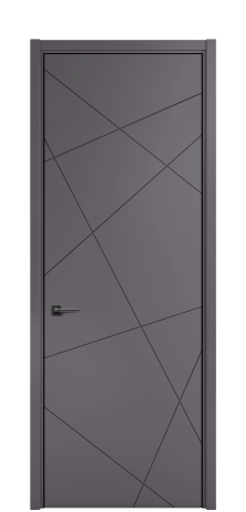 Дверь межкомнатная Твист 01 Цвет Фиолетовый Покрытие ЭМАЛИ Эмаль Наличник  L 50 Цена 43313