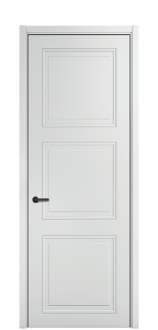 Дверь межкомнатная Страйп 3 Цвет Облачный Покрытие ЭМАЛИ Эмаль Наличник L 50 Цена 46303