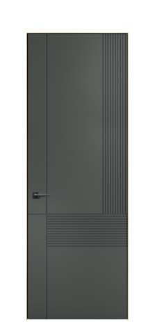 Дверь межкомнатная Меццо 13 Цвет Пихтовый Покрытие ЭМАЛИ Эмаль Наличник  Скрытый короб золото Цена 48325
