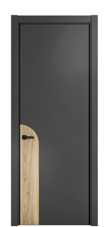 Дверь межкомнатная Дуэт 20 Цвет Антрацит Покрытие ЭМАЛИ Эмаль Наличник L 75 Цена 55220